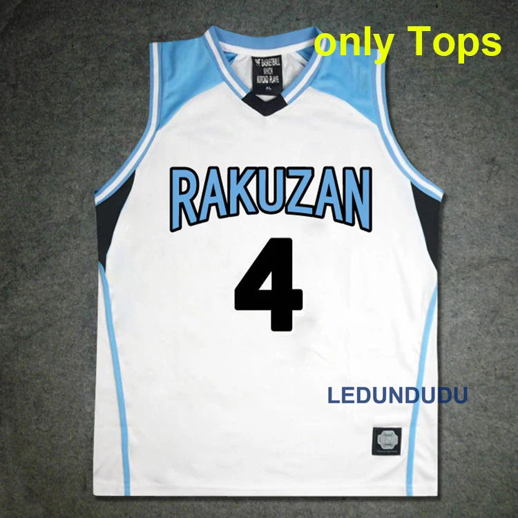 Japan Anime Basket Cosplay Rakuzan School Uniforms Akashi Seijuro Men Jersey Sportswear T-shirt Shorts Basketball Costume Set