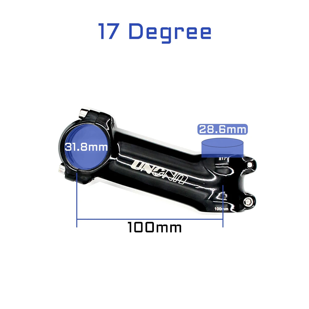 UNO 7 MTB Bike Stem 17 Degree Ultralight Alu 6061 60-130mm Bicycle Stem 35 Degree Kalloy Stem Mountain Bicycle Handlebar Stem