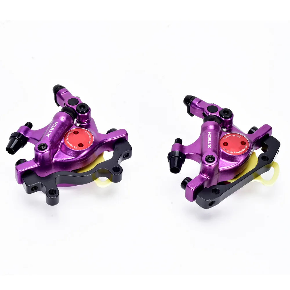 ZOOM Bicycle Hydraulic Disc Brake MTB Mountain Road Bike Bicycle Hydraulic Oil Line Pulling Disc Brake XTECH HB100 Front & Rear