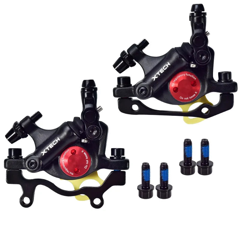ZOOM Bicycle Hydraulic Disc Brake MTB Mountain Road Bike Bicycle Hydraulic Oil Line Pulling Disc Brake XTECH HB100 Front & Rear