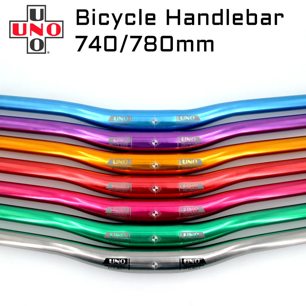 UNO Aluminum Alloy Bicycle Handlebar Extra Long Bike Handlebar 31.8MM 780MM Bicycle Bars Handlebars Bicycle Uno Steering Wheel
