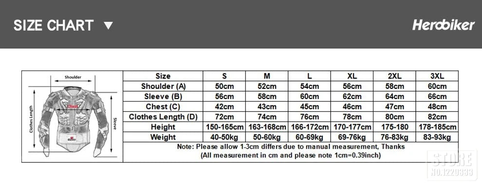 Motorcycle Jacket Full Body Armor Set Motorcycle Chest Armor Suit Motocross Racing Protective Gear Moto Protection S-5XL