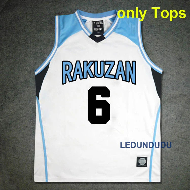 Japan Anime Basket Cosplay Rakuzan School Uniforms Akashi Seijuro Men Jersey Sportswear T-shirt Shorts Basketball Costume Set