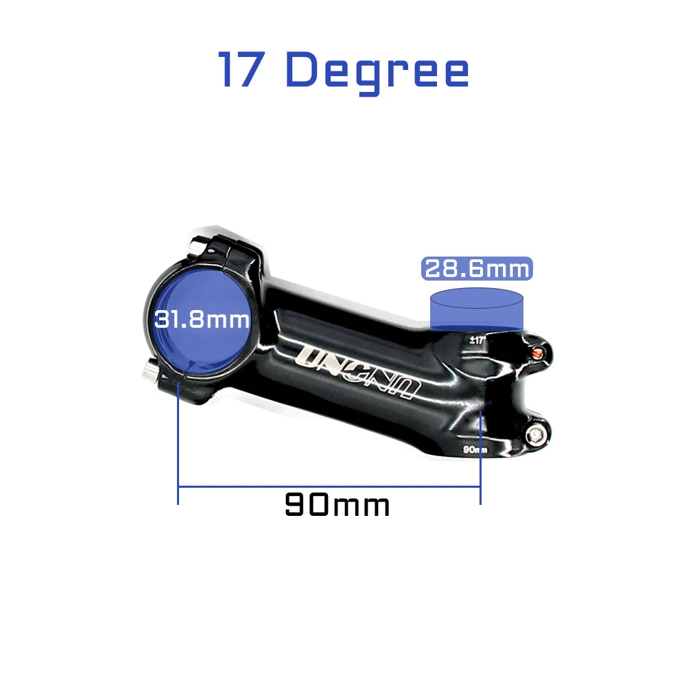 UNO 7 MTB Bike Stem 17 Degree Ultralight Alu 6061 60-130mm Bicycle Stem 35 Degree Kalloy Stem Mountain Bicycle Handlebar Stem