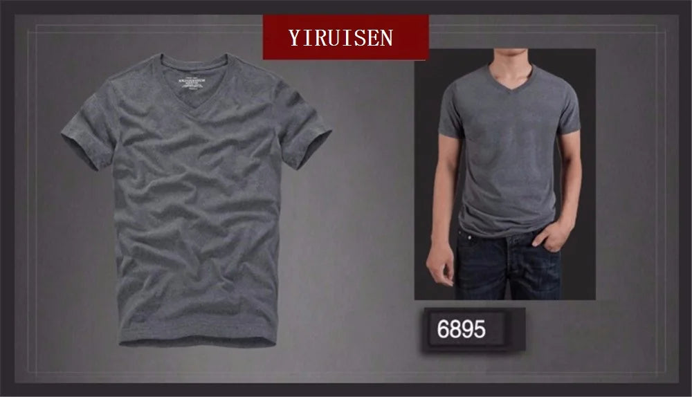 Summer t shirt 2018 new 100% cotton solid t-shirt men short sleeve camiseta