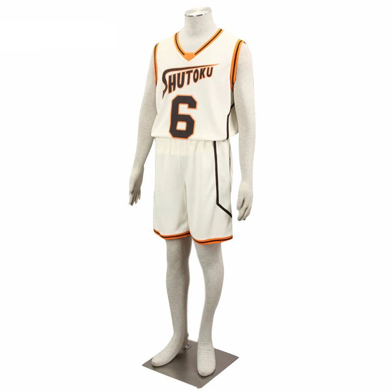 Kuroko no Basuke SHUTOKU No. 6 10 Midorima Shintaro Basketball Cosplay Costume Jersey Costume Sports Uniform