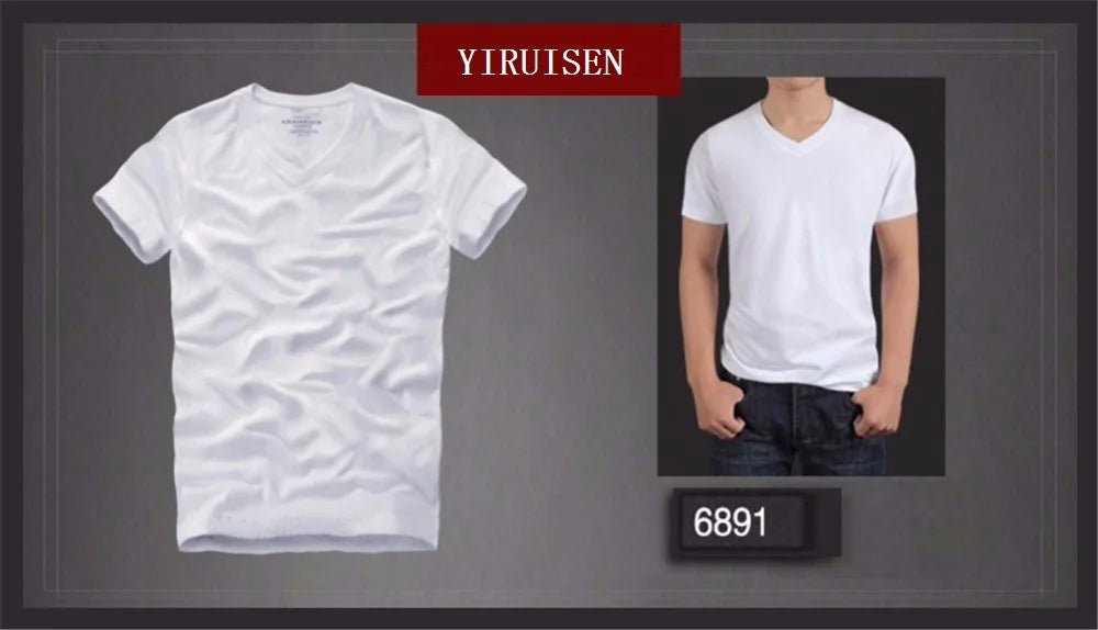 Summer t shirt 2018 new 100% cotton solid t-shirt men short sleeve camiseta