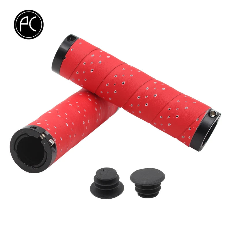 PCycling Bicycle Grips Punch PU Comfortable Non-slip Moisture Absorption Handlebar Tape MTB Road Bike Ultralight Cycling Parts