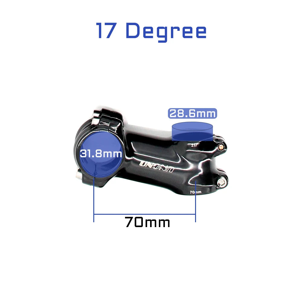 UNO 7 MTB Bike Stem 17 Degree Ultralight Alu 6061 60-130mm Bicycle Stem 35 Degree Kalloy Stem Mountain Bicycle Handlebar Stem