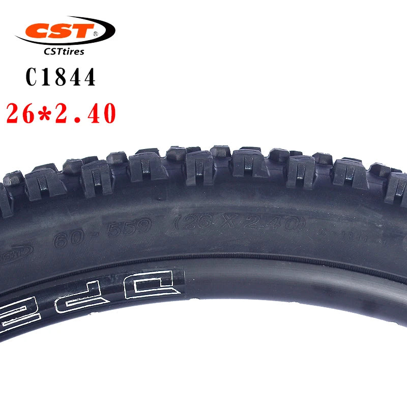 CST ROCK HAWK 26 inch mountain bike tire C1844 steel wire  26*2.40 27.5*2.25 MTB Bicycle thickened tyre