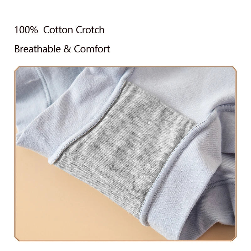 High Waist 4Pcs/Set Cotton Panties Women Briefs Seamless Body Shaper Breathable Underwear Comfort Female Lingerie Plus Size 5XL