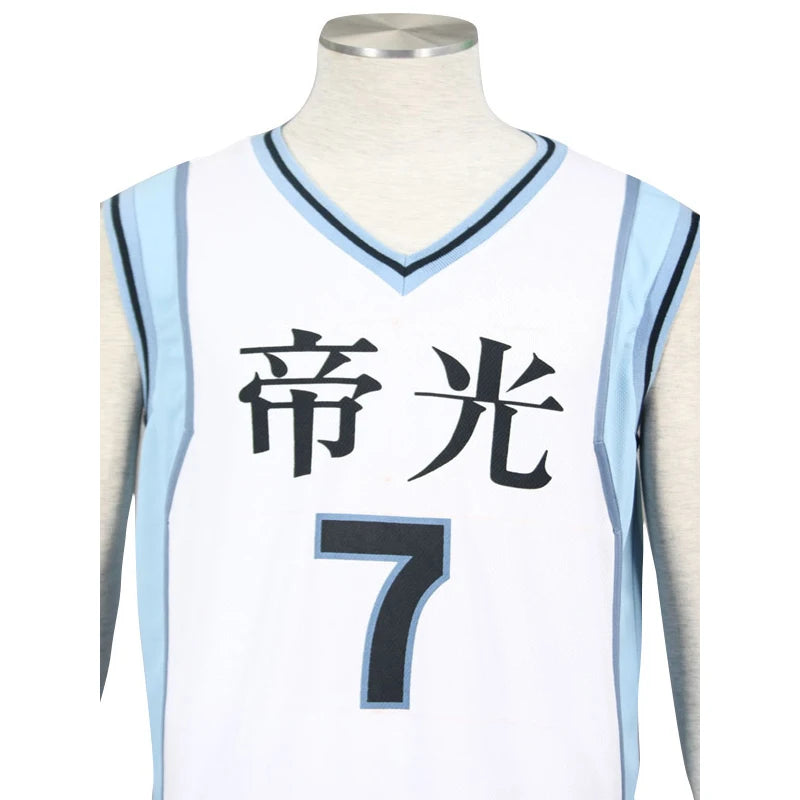 Kuroko no Basuke Teiko School #7 Midorima Shintaro Basketball Jersey Anime School Costume