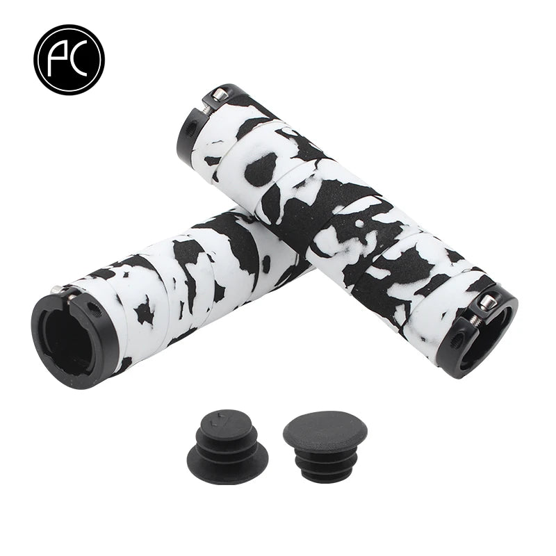 PCycling-Ultralight Bicycle Grips, Camouflage Sponge, Comfortable, Non-slip, Absorption Handle Tape, MTB Road Bike Parts