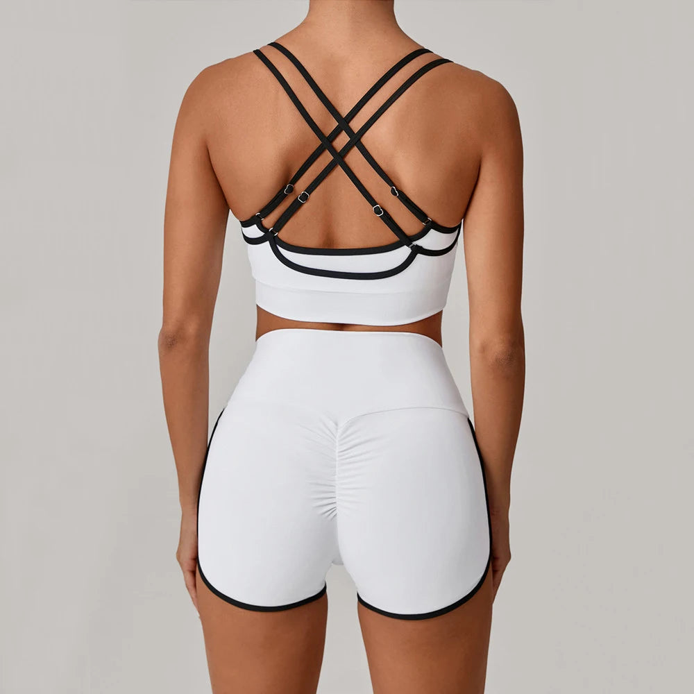 Women's Sports Yoga Shorts High Waist Scrunch Fitness Running Cycling Quick Dry Exercise Female 3 Points Yoga Shorts XP14
