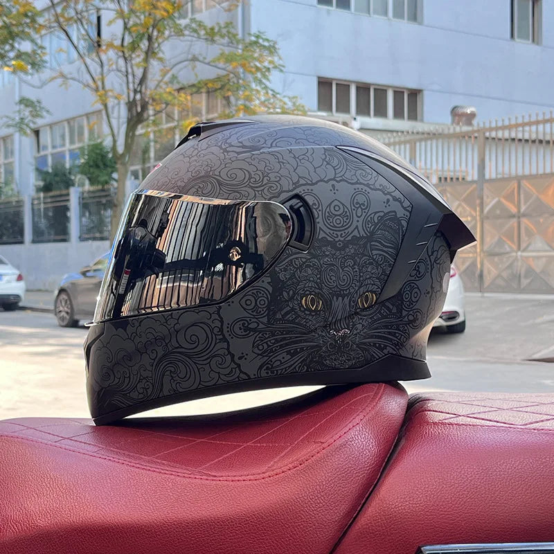 Motorcycle full Face Helmets for Men and Women Moto Racing helmet Adult safety helmet DOT certification