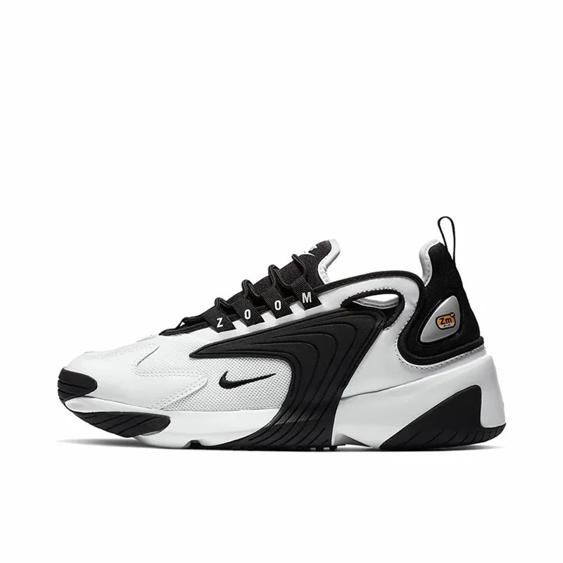 Nike Zoom 2K Air Speed Foam Non-Slip Breathable Mid-Top Air Cushion Casual City Commuting Running Shoes Women's Black and White Panda Ao0354-100