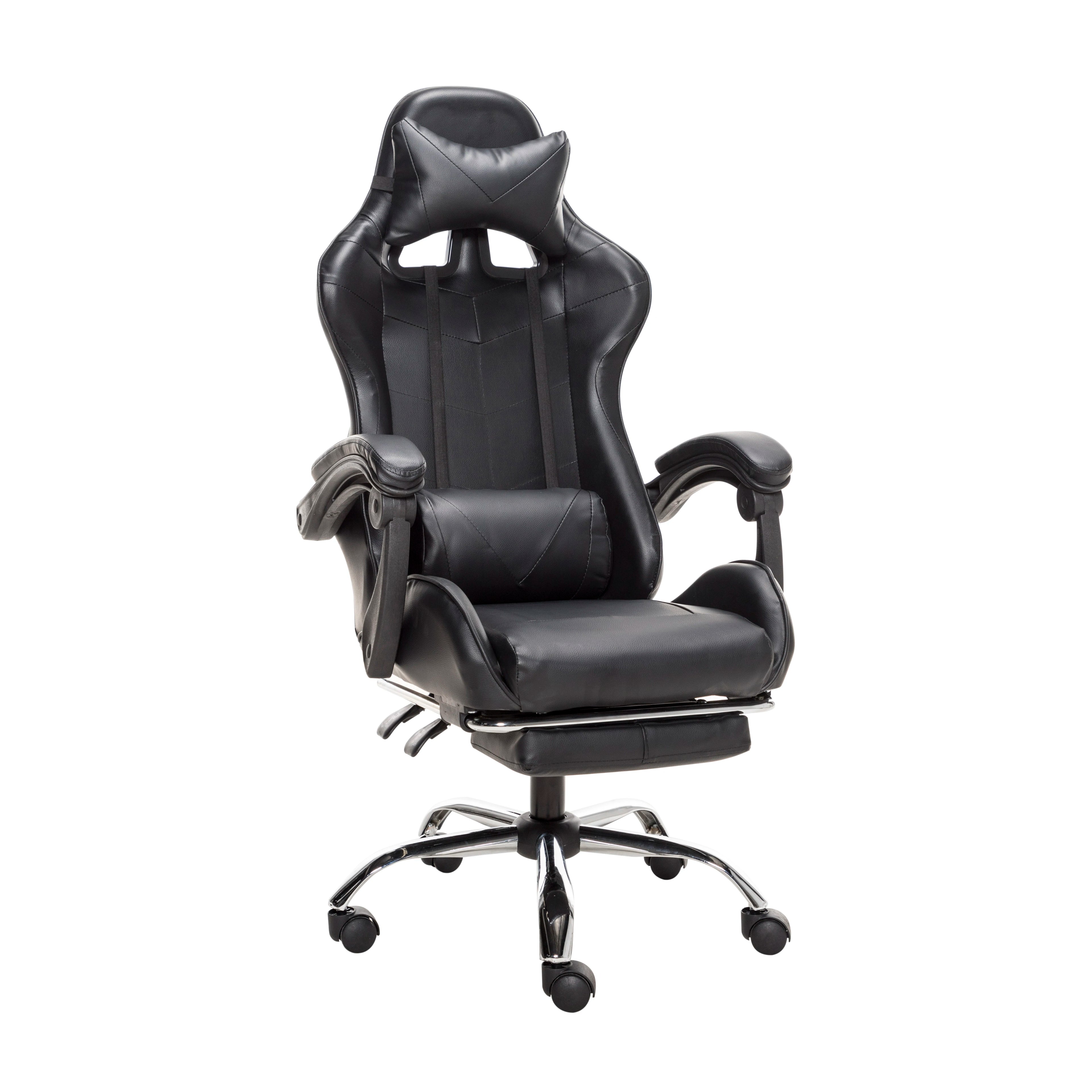 Luxury Adjustable Ergonomic Gaming Chair with Footrest Rotating Computer Chair for Esports PC Gamers Office Work High Back