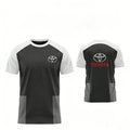 Toyota GR Gazoo Racing Men's Short-sleeved Round-neck T-shirt Summer Comfortable Breathable Quick-drying Top for Racing