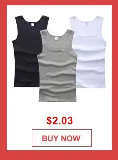 3pcs/lot Cotton Mens Tank Tops Sleeveless Solid Muscle Vest Undershirts Men's Clothes U-neck Gym Clothing Women Sleeveless Shirt