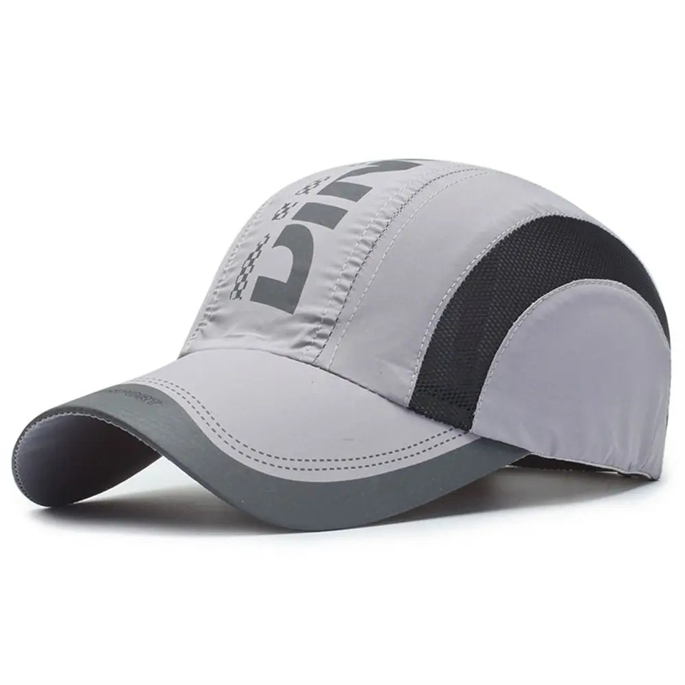 Summer Breathable Quick Dry Cap Waterproof Adjustable Baseball Cap Ultra-Thin Snapback Sports Hat Outdoor Sport