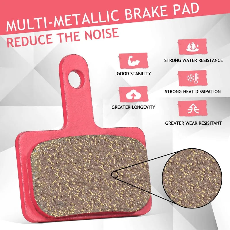 BUCKLOS Bicycle Brake Pads Mountain Road Bike Disc Brake Pads for SHIMANO B01S B03S B05S MT200 MT400 1/2/4/10 Pair Bicycle Parts