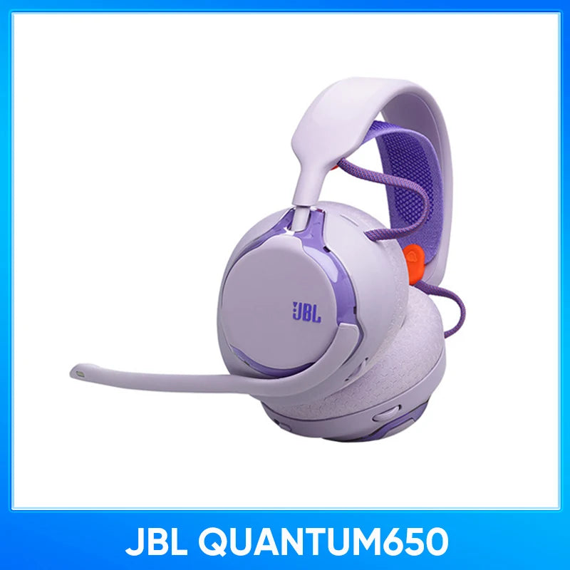 JBL Quantum 650 Wireless Gaming Headset, Over-Ear Headphones with Mic, Spatial Audio Gaming Headphones for E-Sports