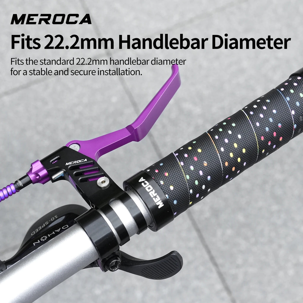 MEROCA 1Pair Bicycle Brake Lever Ultra-light Aluminum Alloy For 22.2mm Handlebar Folding Bicycle Brake Lever