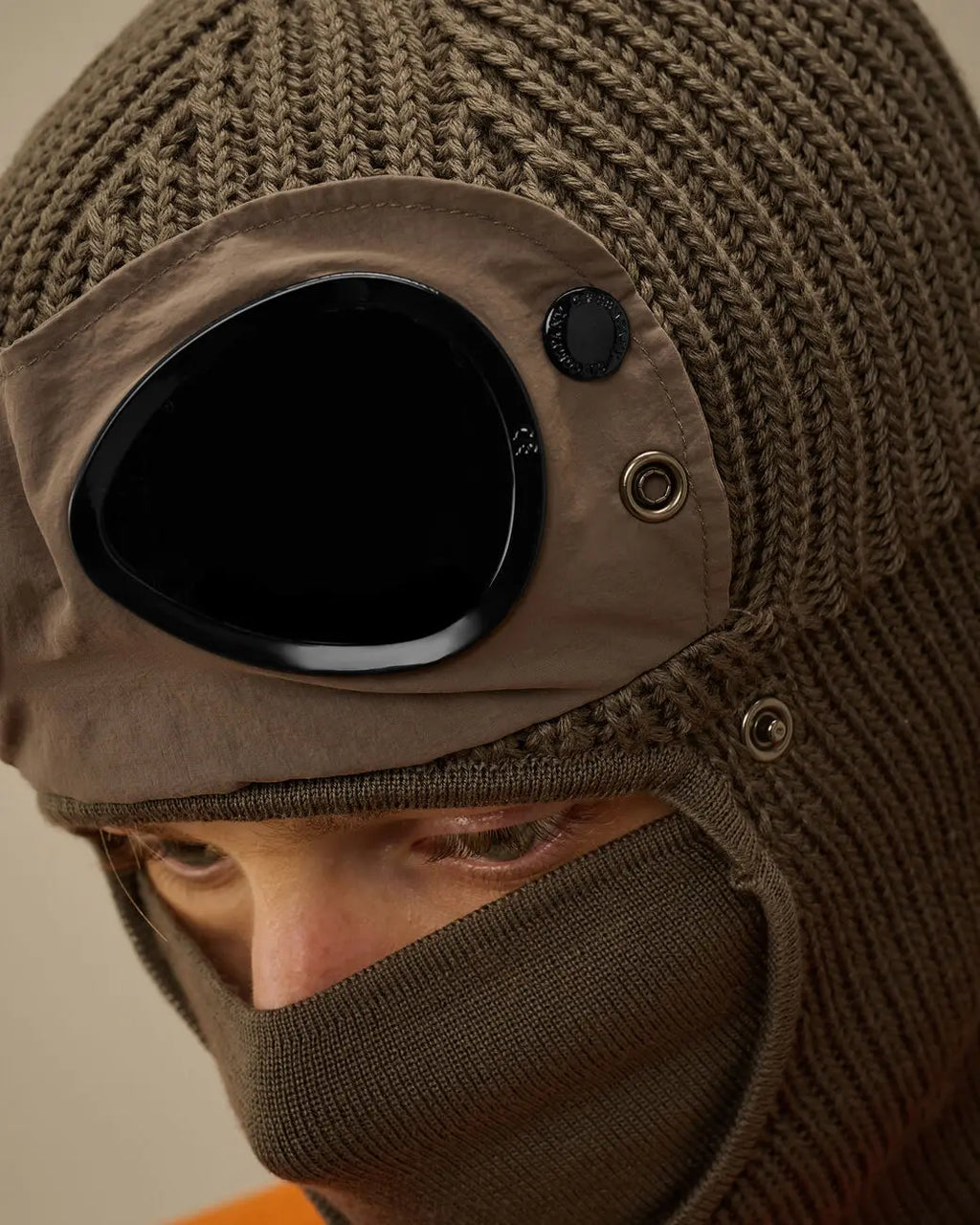 New Trendy Autumn Winter Warm Caps New Aviator Glasses Men Women Ear Protection Plus Cycling Full Face Cover Warm Knitted Hats