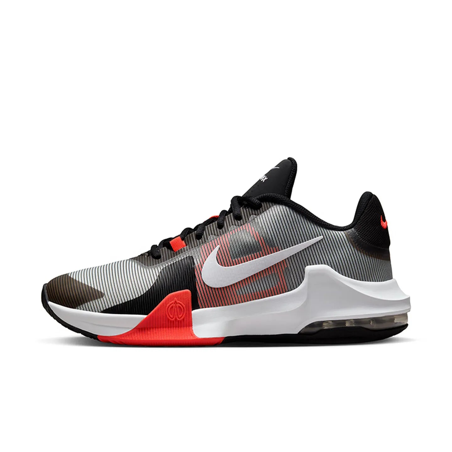 Nike Air Max Impact 4 Versatile Comfort Low-Top Basketball Shoes Men's White DM1124-010