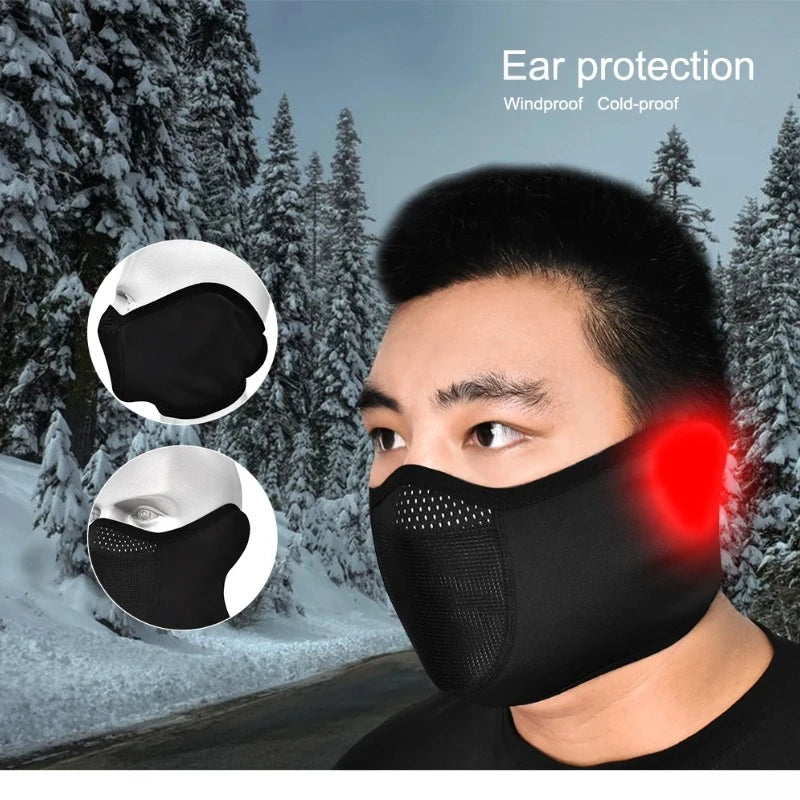 Winter Fleece motorcycle Face Mask Keep warm motocross Windproof face shield Hat Neck Warmer Helmet Balaclava Skiing Face Mask