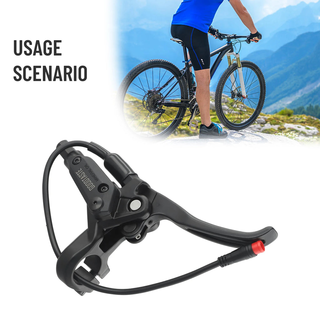 Mountain Bike Left/Right Brake Lever Goodtaste GT03 Power-Off Oil 2pin E-Bike Brake Handle Waterproof Connector MTB Cycling Part