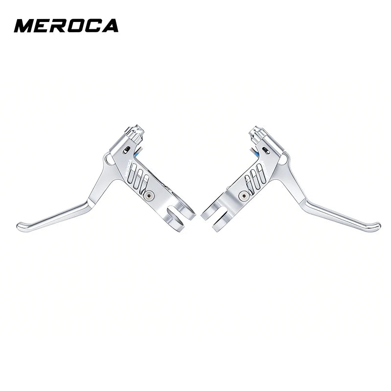 MEROCA 1Pair Bicycle Brake Lever Ultra-light Aluminum Alloy For 22.2mm Handlebar Folding Bicycle Brake Lever