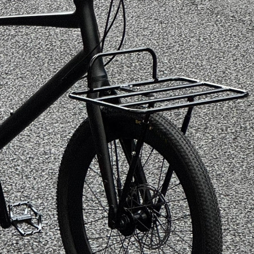 Front Bike Rack Aluminum Alloy Carrier Block Stable Support Luggage Shelf Easy Install for Mountain Road Gravel Folding Bikes