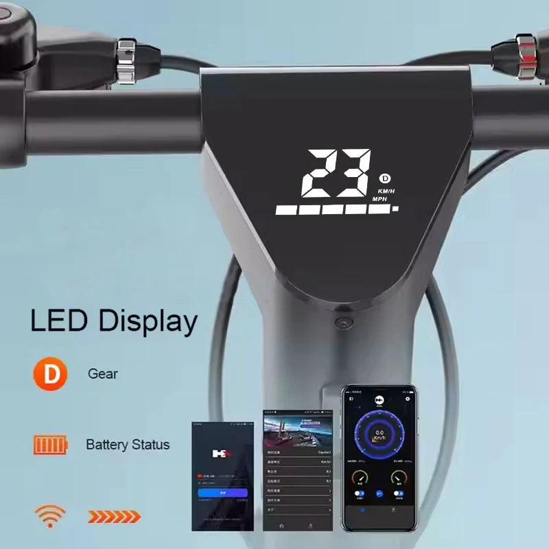 Double Shock Absorbing Folding Electric Scooter 36v 48v 500w 550w Powerful Electric Scooter Adult Use