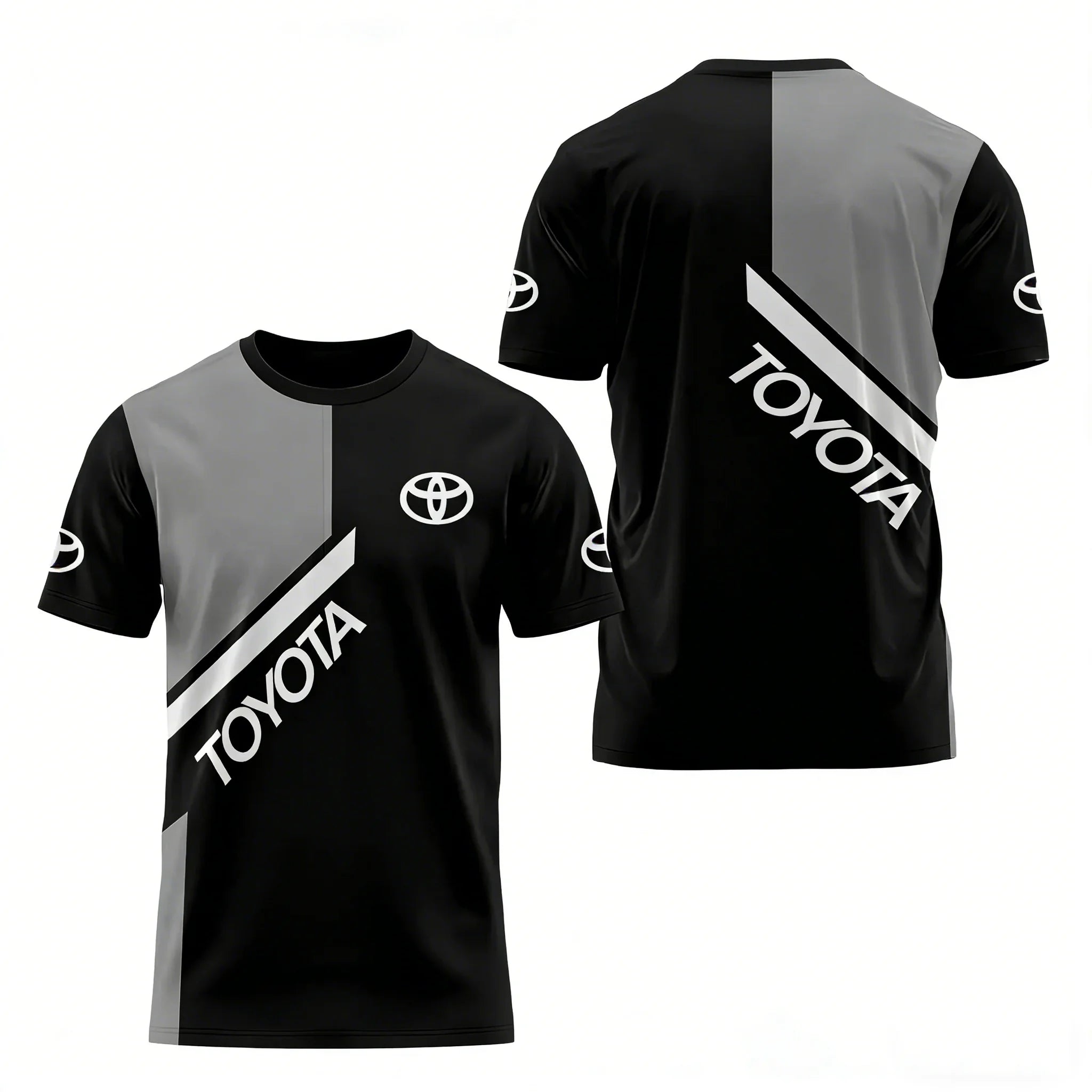 Toyota GR Gazoo Racing Men's Short-sleeved Round-neck T-shirt Summer Comfortable Breathable Quick-drying Top for Racing