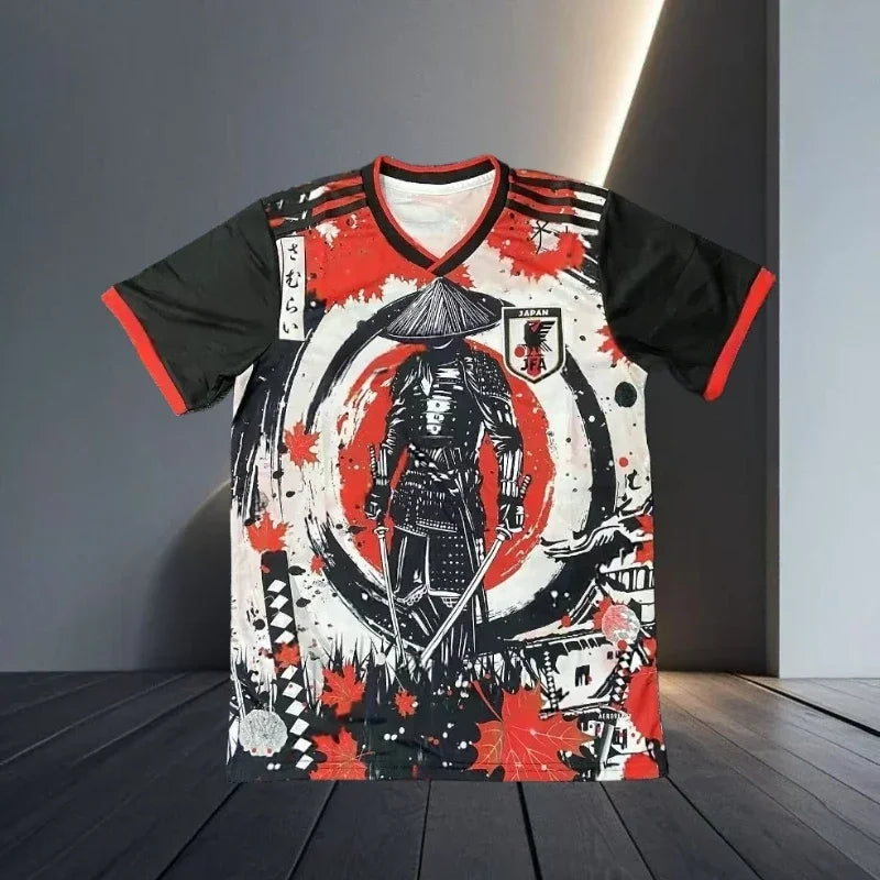 2025 Japanese Football Set Anime Style Fan Player Edition Polyester Breathable Quick-drying T-shirt for Casual Sports Unisex Top