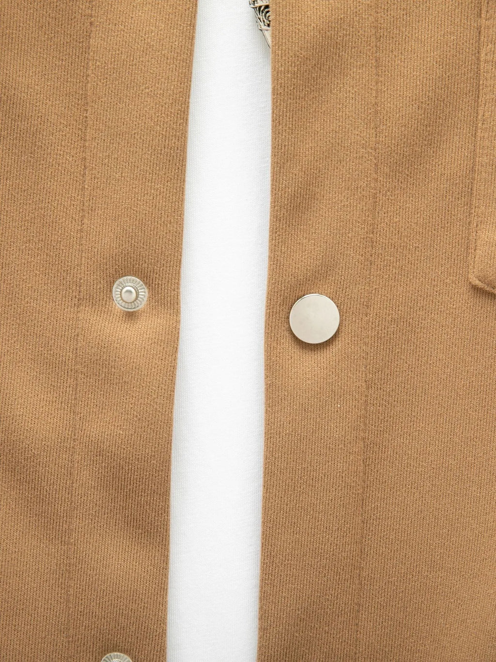 2025 new men's casual spring and autumn solid color single-breasted jacket pocket long-sleeved coat
