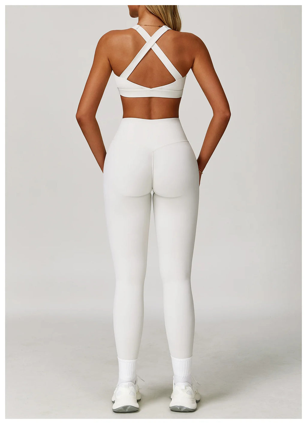 Women's Tracksuit 2PCS Fitness Suit Yoga Sets Sportswear Workout Sports Bra High Waist Leggings Gym Clothing Push Up Sports Suit