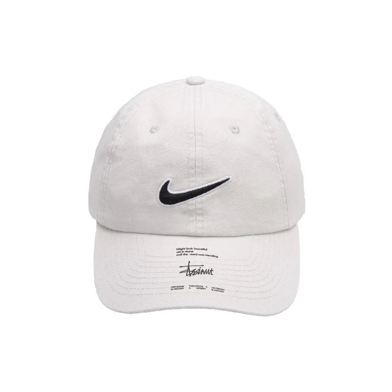 Nike Baseball Cap Free Soul, High Street, Trendy, Versatile, Minimalist, Acetate Fiber, Duckbill Cap, FB5369-072 Team645