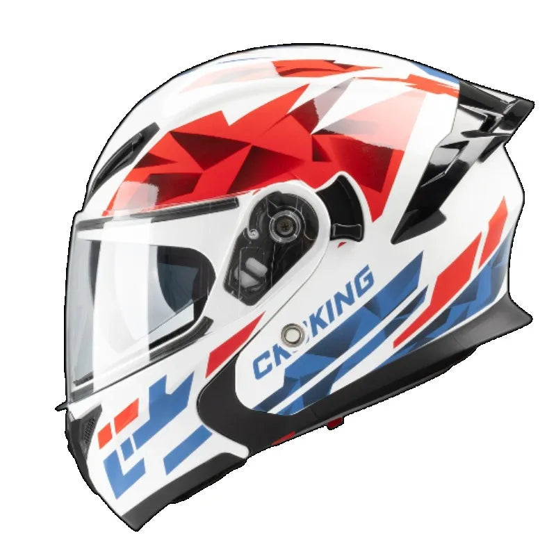 Motorcycle Helmet Men's and Women's Flip Face Helmet Double Mirror Semi Full Coverage Motorcycle Personality Capacetes De Moto