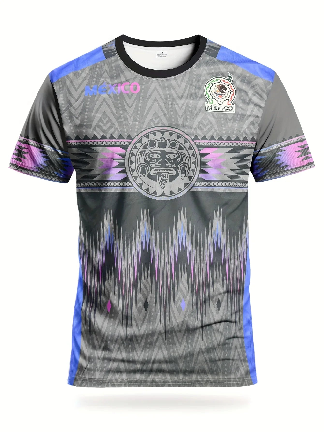 Brazil men's leopard print football jersey comfortable sweatshirt and crew neck leopard print sports top suitable for game train