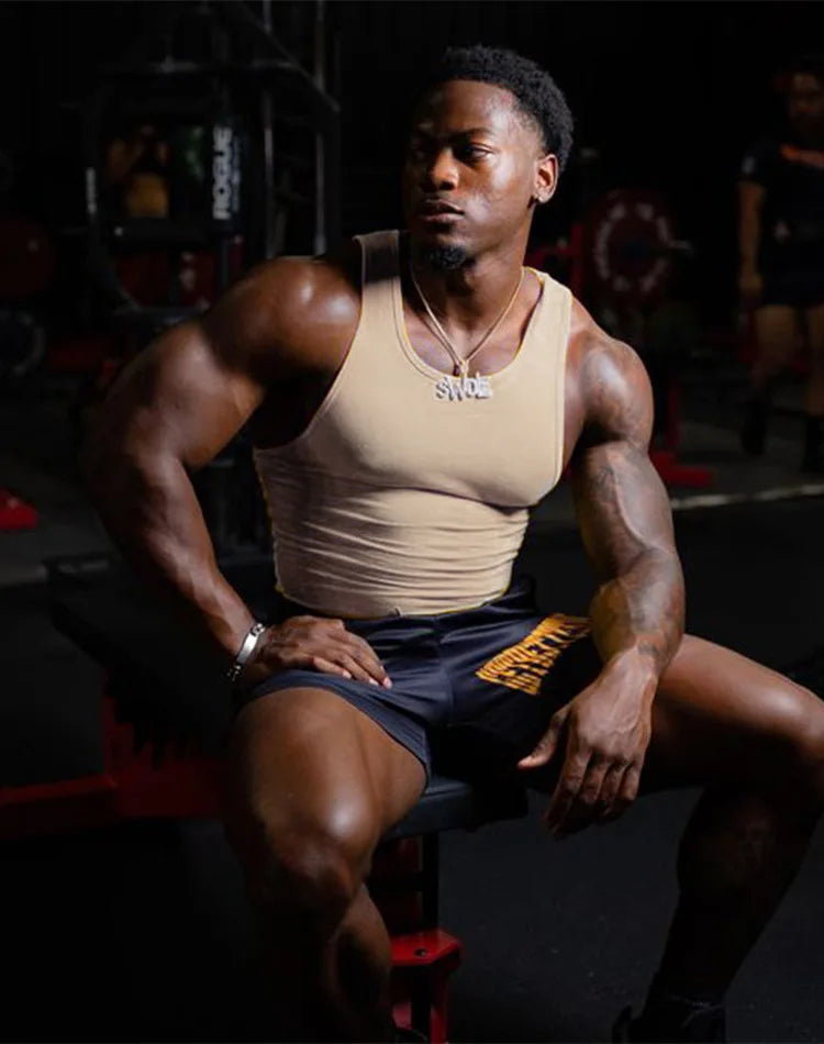 Summer Men's Sports Clothing Casual Vest Fashion Round Neck Quick Dry Tank Top Male Outdoor Gym Fitness Sleeveless Base Shirt