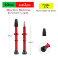 Deemount 2pcs 40/60/80mm Bike Presta/FV Valve Stem for Tubeless Tire MTB Road Bike Bicycle No Tube Rim Parts