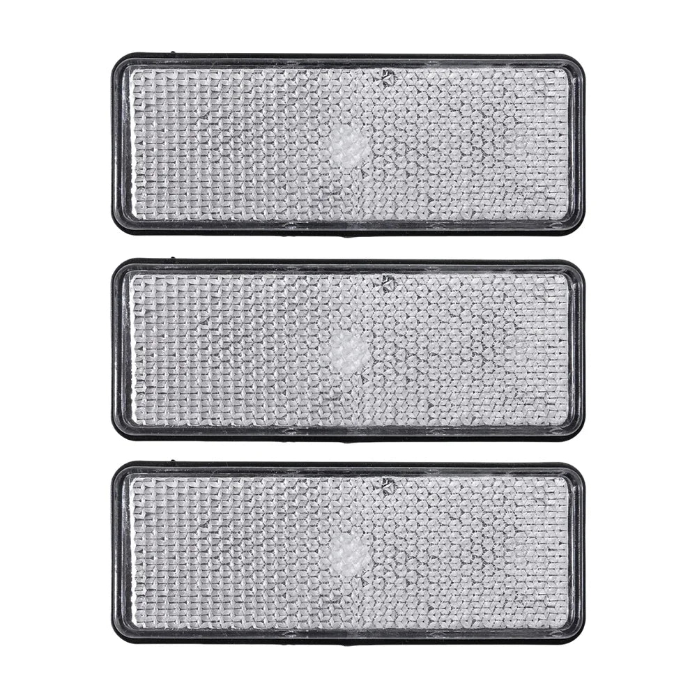 Universal Rectangular Safety Reflectors Warning Plates for Motorcycle Bike E-Scooter Helmet Night Riding Safety Reflector