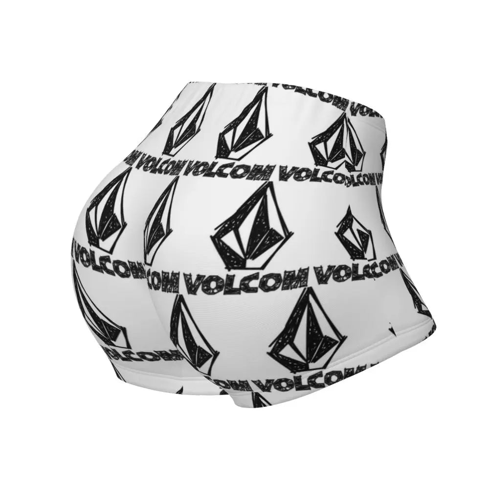 Custom V-Volcom Logo Women Gym Workout Running Shorts Athletic Volleyball Biker Yoga Shorts