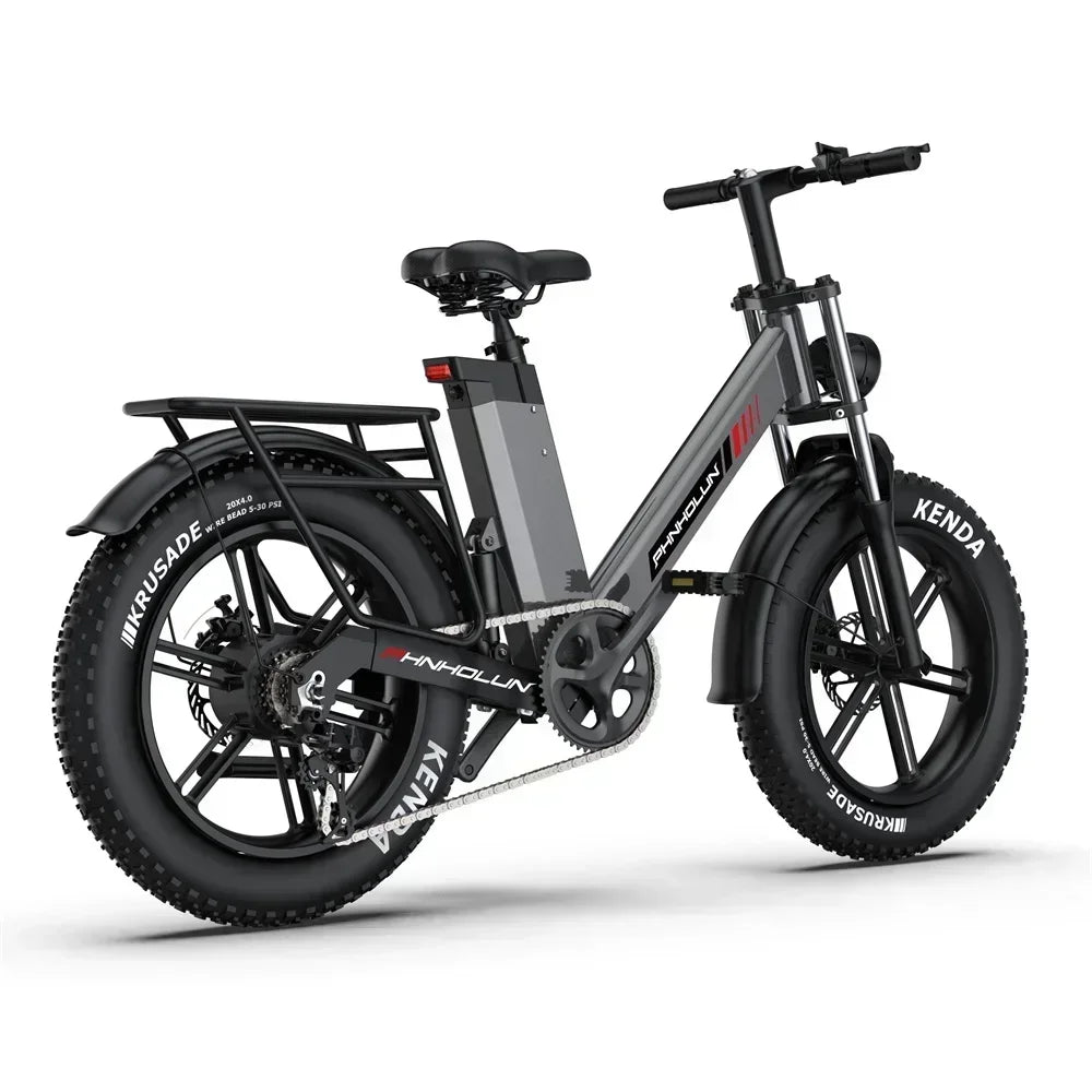 2025 New Electric City and Commuter Bikes, 1000W, 48V, 17AH, 20*4.0 Fat Snow, Off-Road Tires, Beach, Snow Electric Bikes