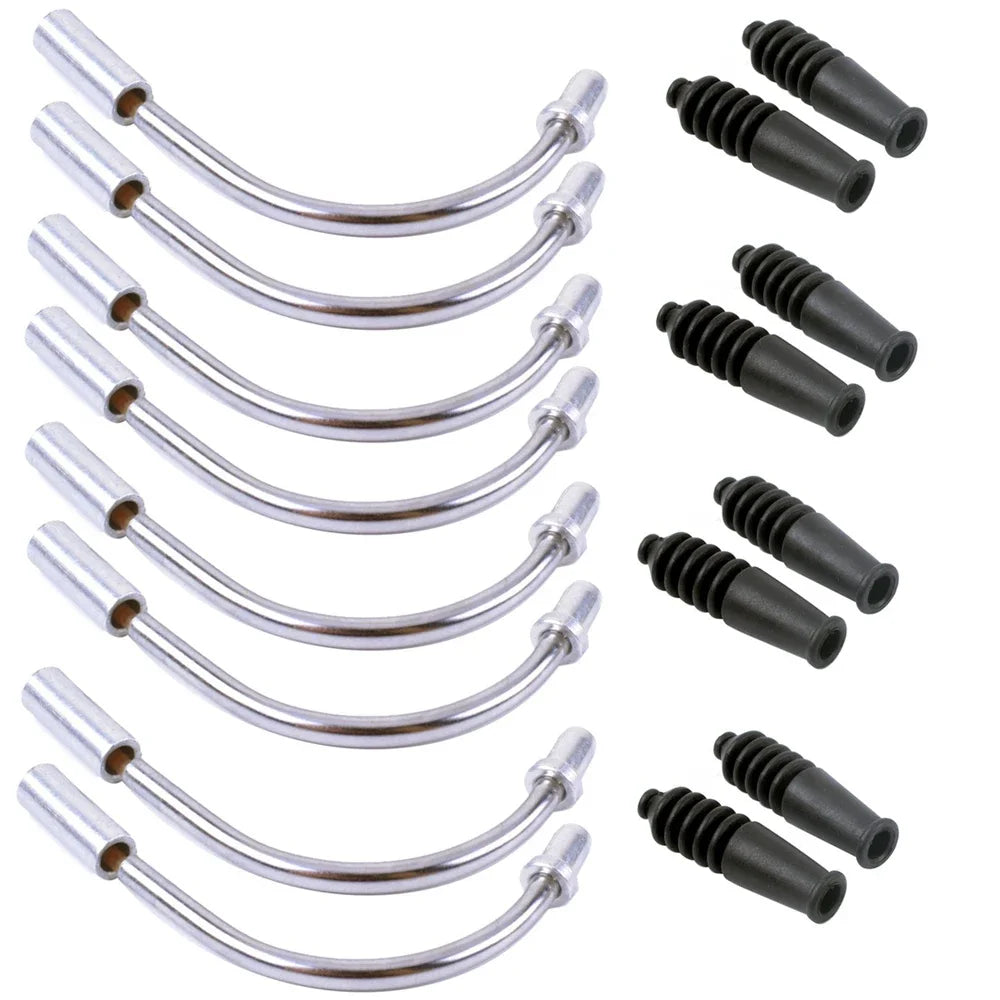 Aluminum Bicycle V Brake Noodles Bend Tube Cable Guide Rubber Head Hose Brake Bicycle Parts MTB Accessory