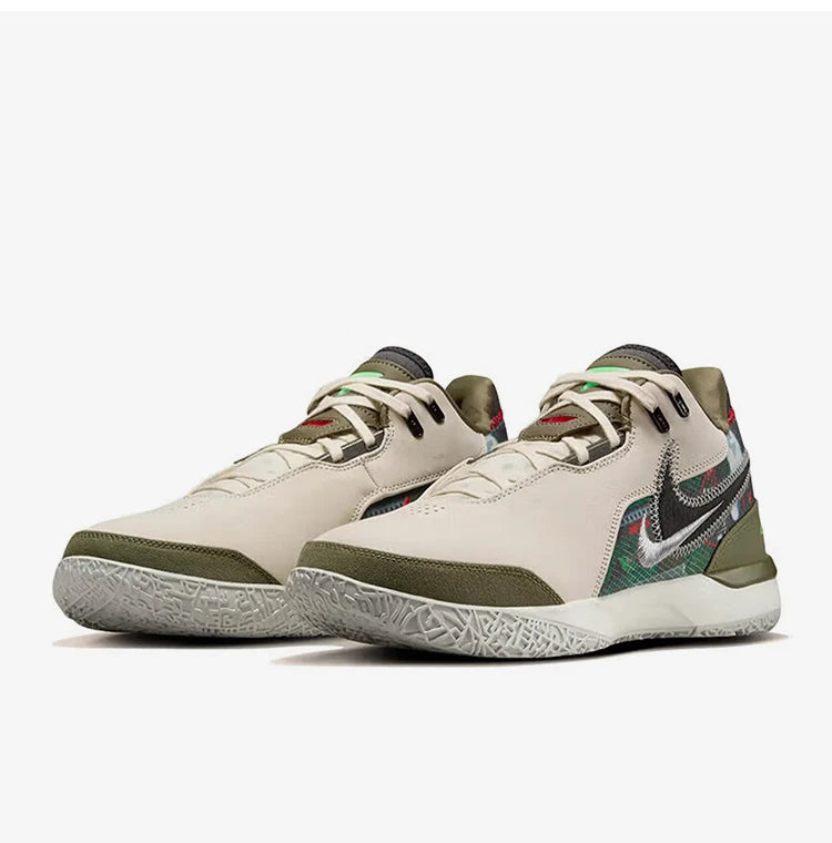 Nike Official Genuine 2024 Winter New Men's Cushion Patchwork Basketball Shoes HF0716-200