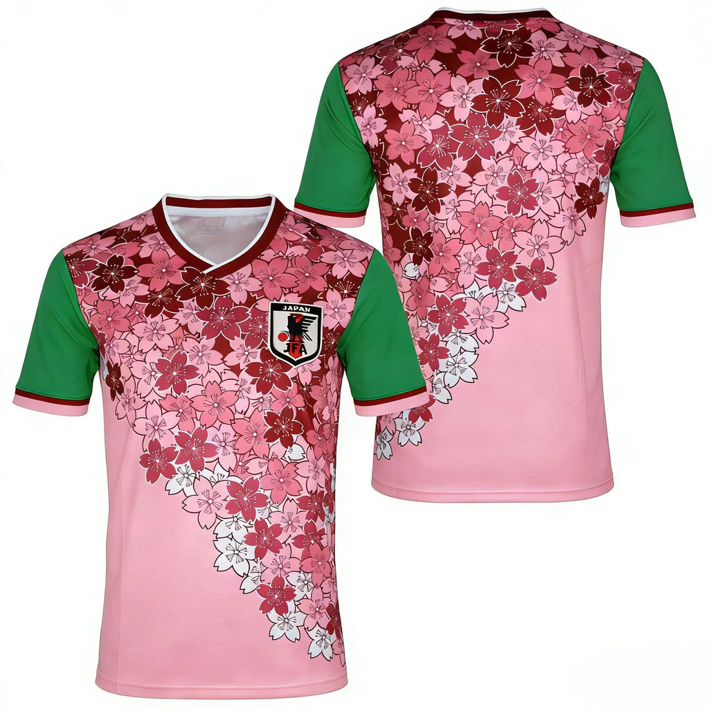 Japanese Geisha Dragon Sakura Soccer Jersey, 2026 Special Edition Quick Dry Football Shirt, Harajuku Anime Sportswear for Fans