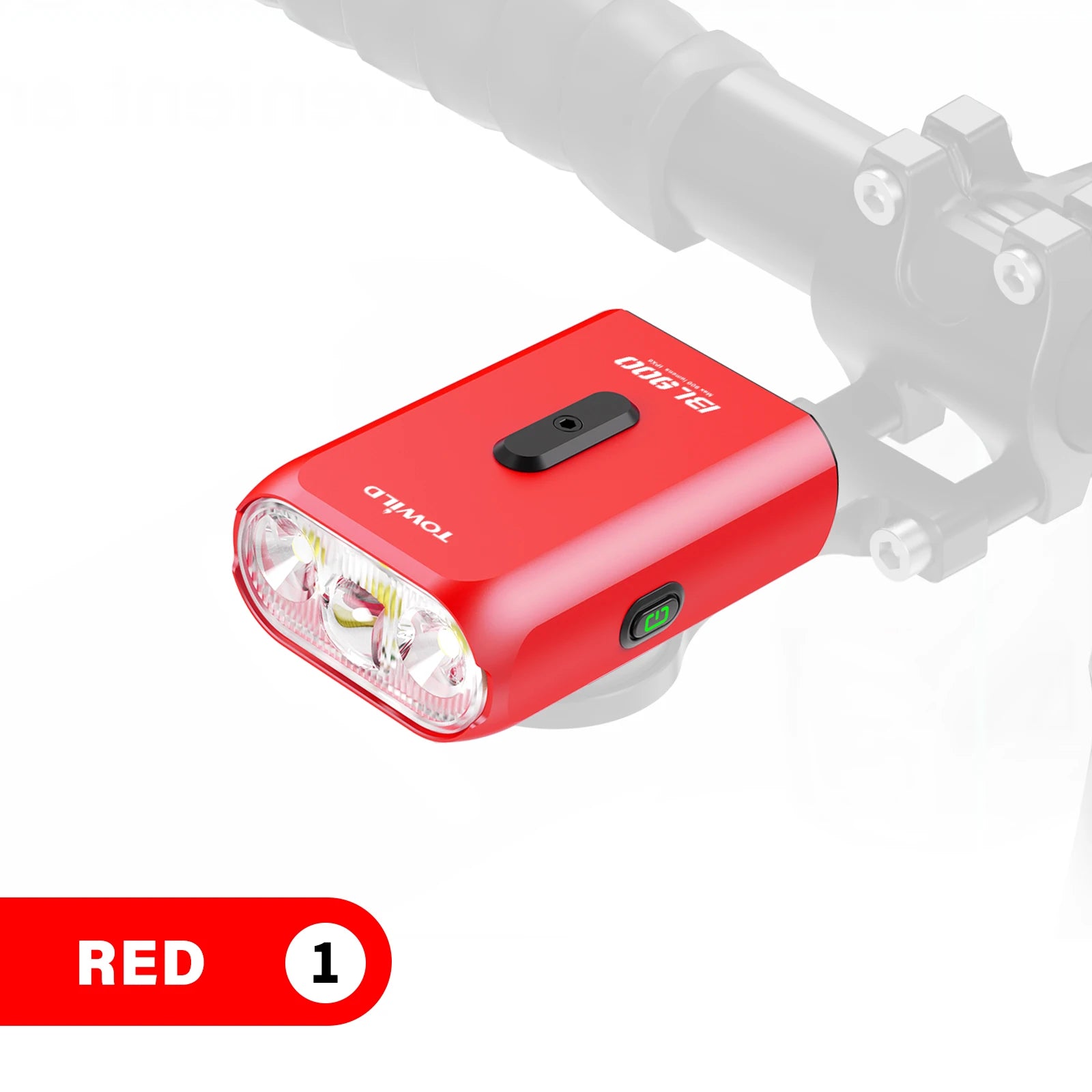 TOWILD BL900 Dual Mounted Bicycle Lights With Focus/Flood Beam 1100LM Rechargeable Bike Light Daytime Safety Night illumination